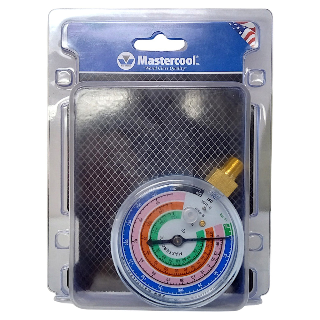 Mastercool 57501 HVAC Refrigeration Manifold Low Side Gauge R410A R404A R22