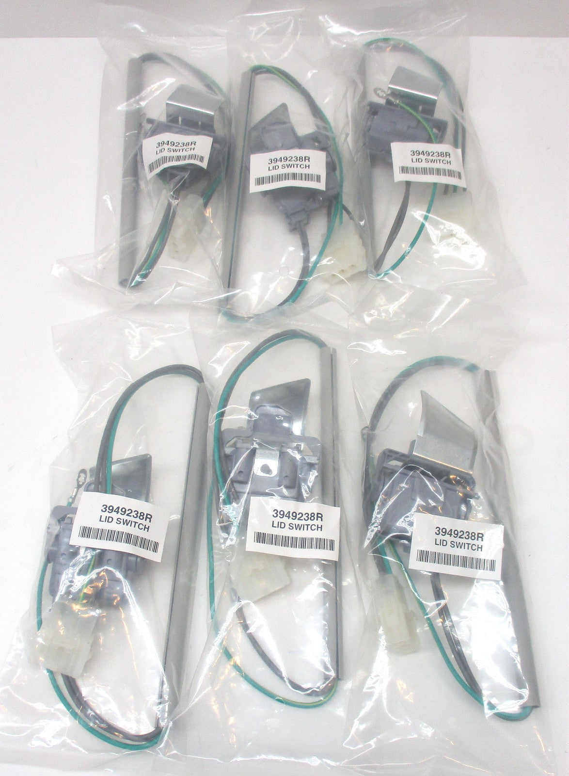 WP3949238 6pk for Whirlpool Kenmore Washer Washing Lid Switch PS350431 AP3100001