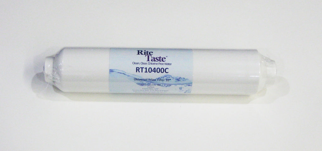 Rite Taste RT10400C 10" Universal Inline Refrigerator Water Filter 1/4" fittings