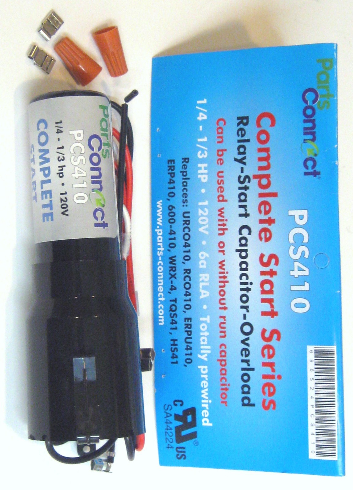 Refrigerator 3-n-1 Relay Capacitor Overload for -1/3 HP Compressor PCS410