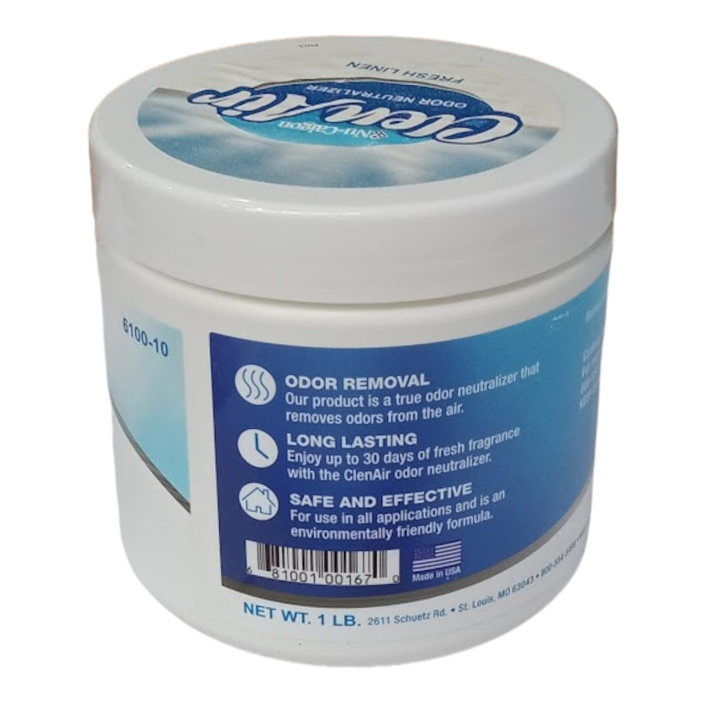 Nu-Calgon ClenAir 6100-10 Original Fresh Linen Odor Neutralizer 1 Pound Tub