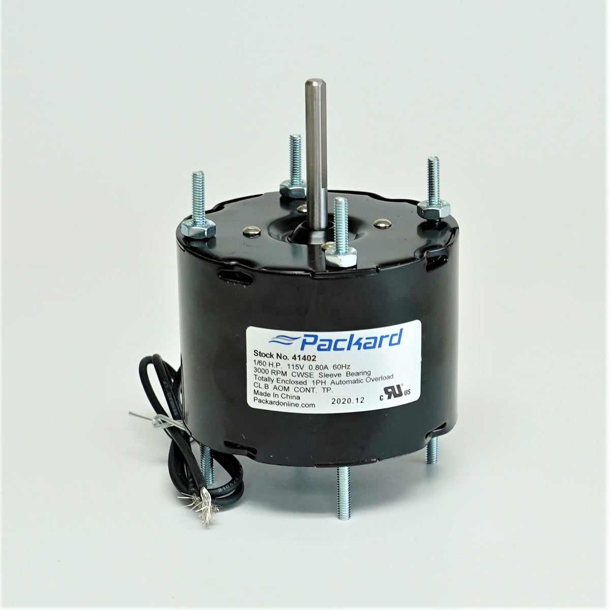 Packard 41402 3.3" Fan Motor Replacement for Fasco D402 1/60 HP 3000 RPM