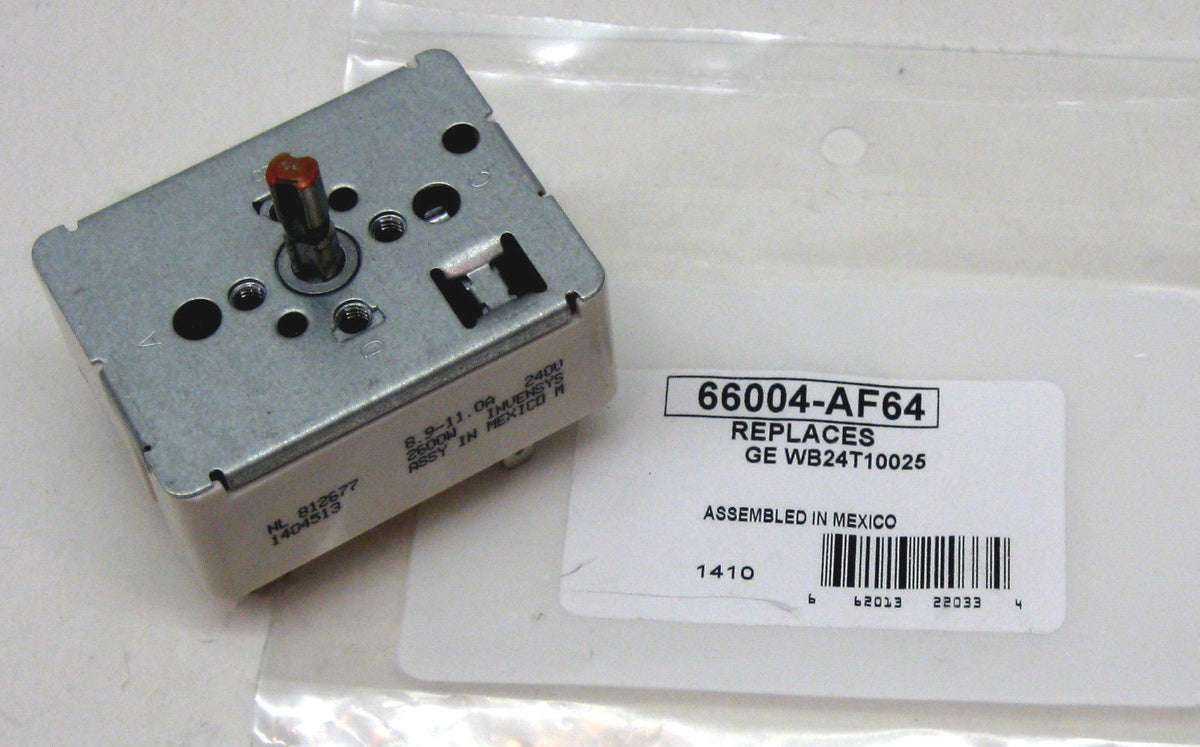 WB24T10025 for GE Electric Range Burner Unit Infinite Switch AP2024072 PS236750