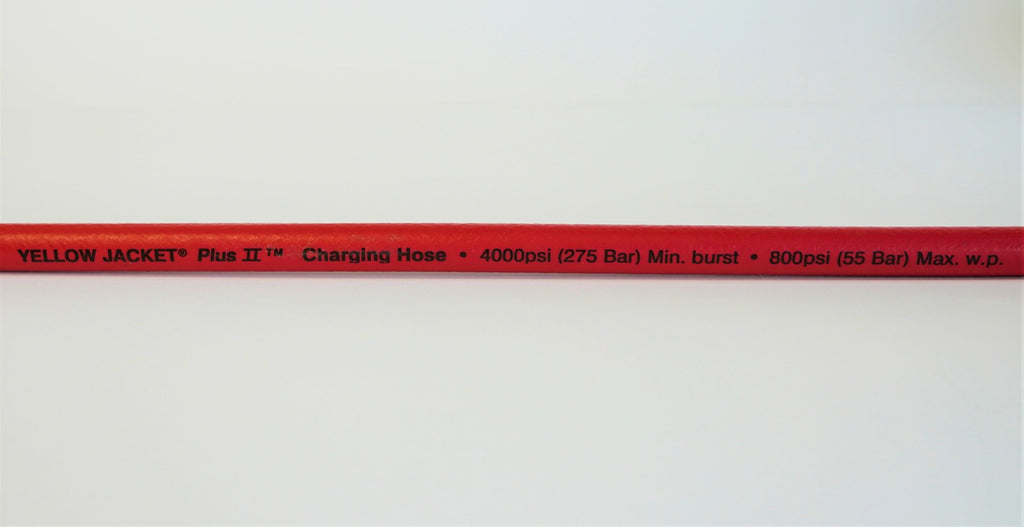 Yellow Jacket 21660 HAV-60 Red HVAC Charging Hose 60" Suitable for R410A