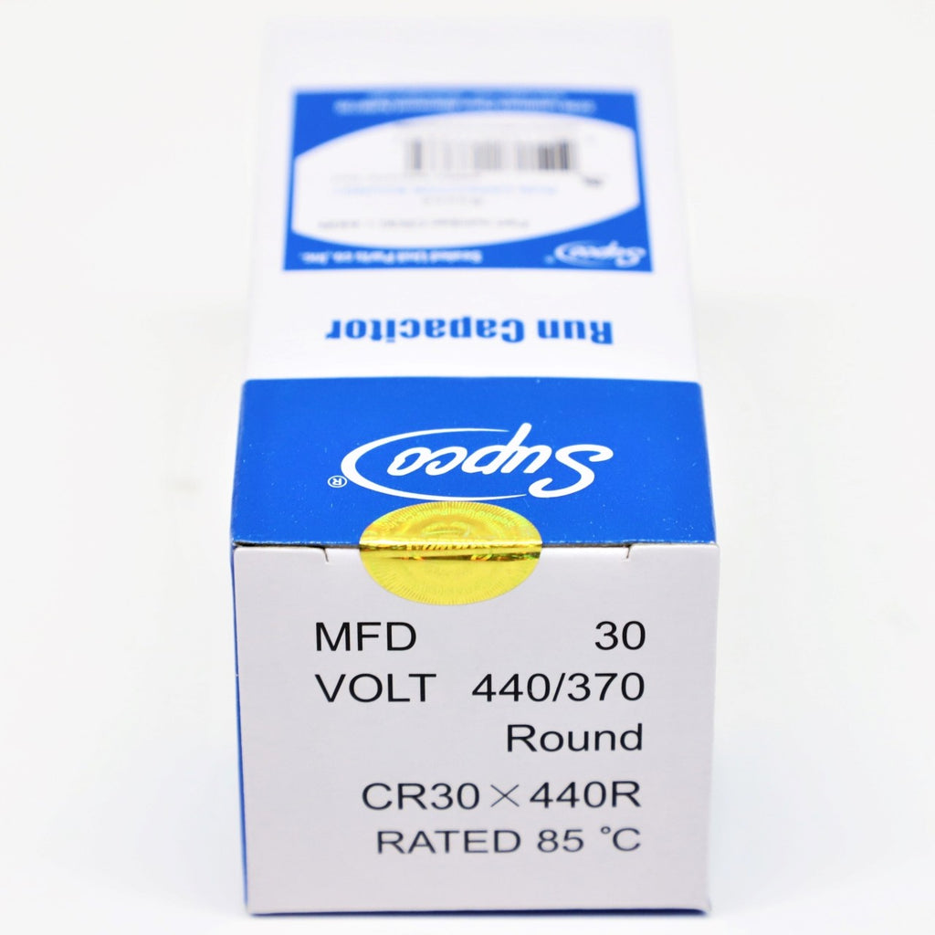 Supco CR30X440R HVAC Motor Round Run Capacitor 30 MFD 440 Volts