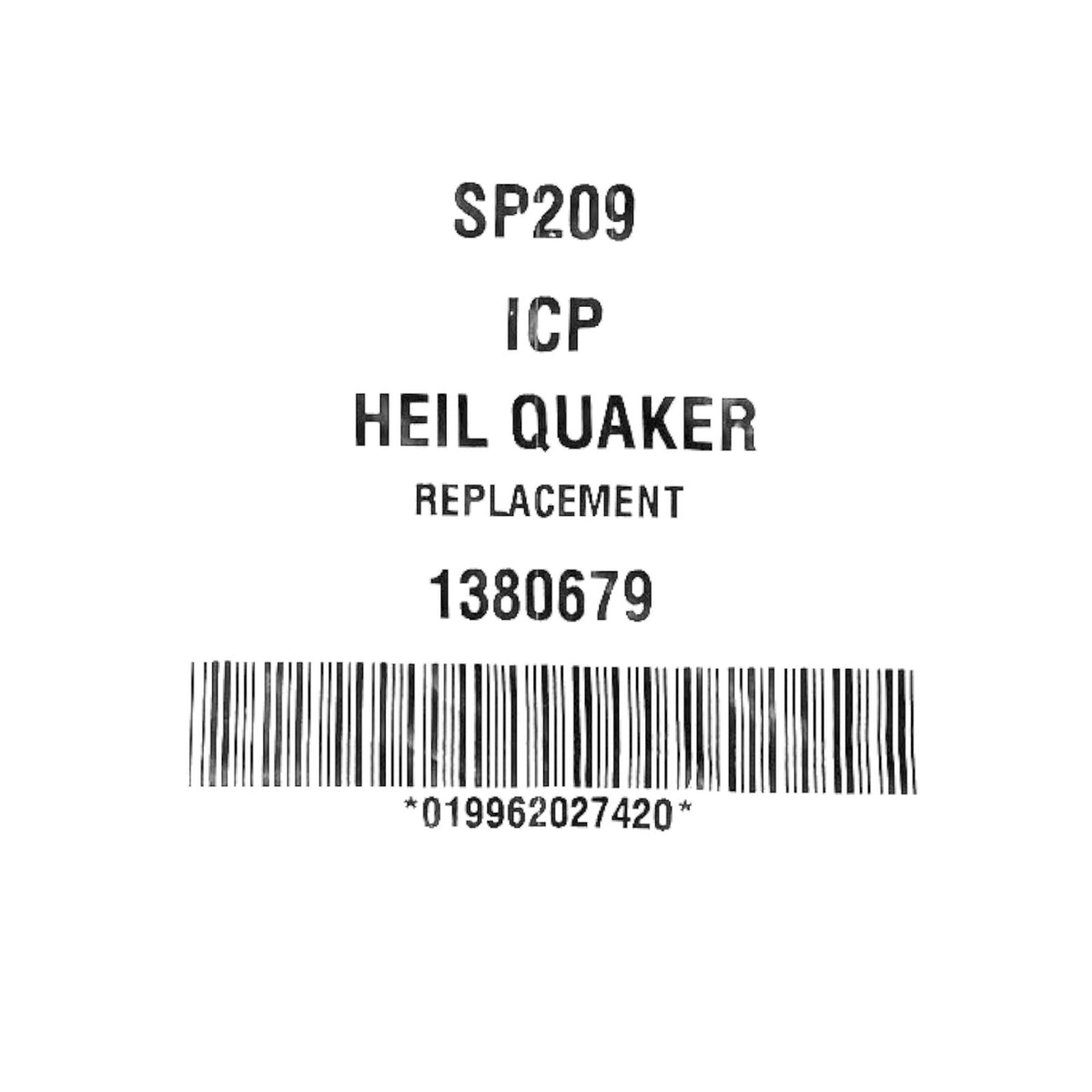 Gas Furnace Flame Sensor Rod Heil Quaker Comfortmaker Tempstar 1380679