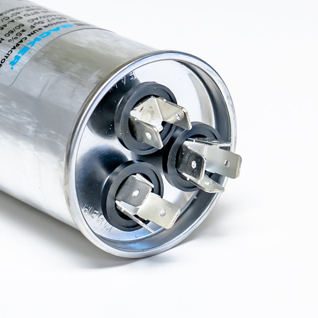Supco Capacitor Round Dual Run 55 + 7.5 uf mfd 370/440 Volts for HVAC Motors