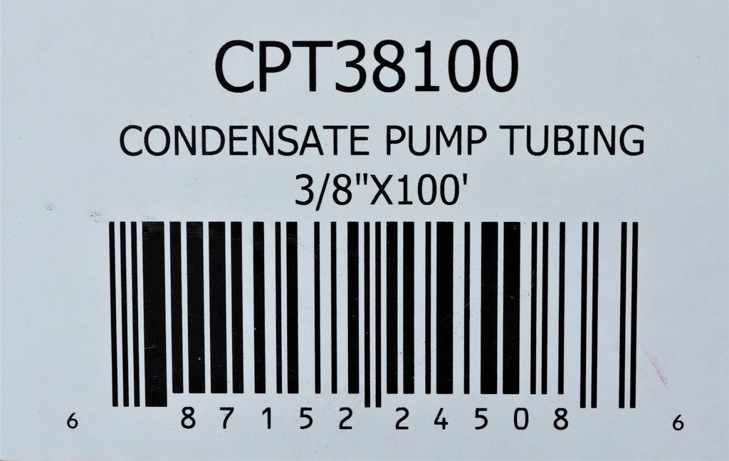 Condensate Pump Vinyl Drain Tubing 3/8 inch X 100 feet