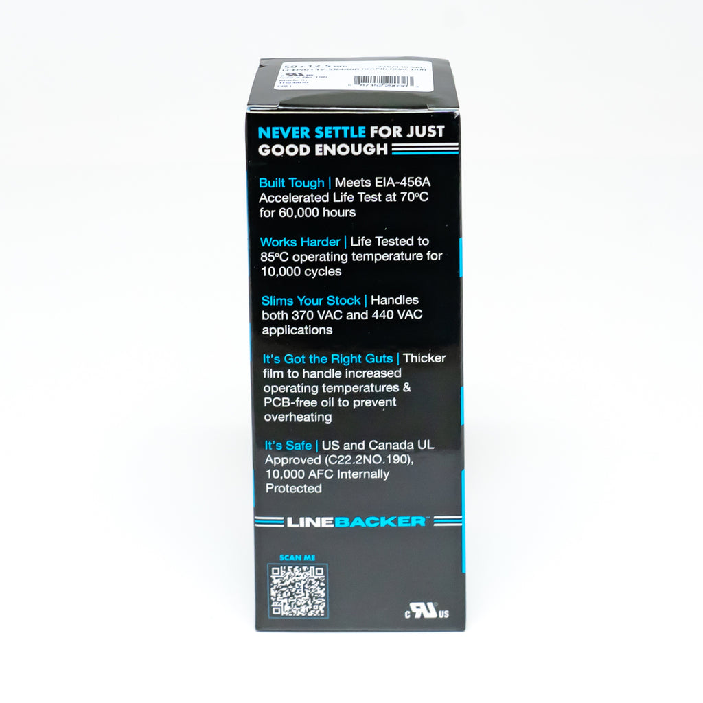 Supco Capacitor Round Dual Run 50 + 12.5 uf mfd 370/440 Volts for HVAC Motors