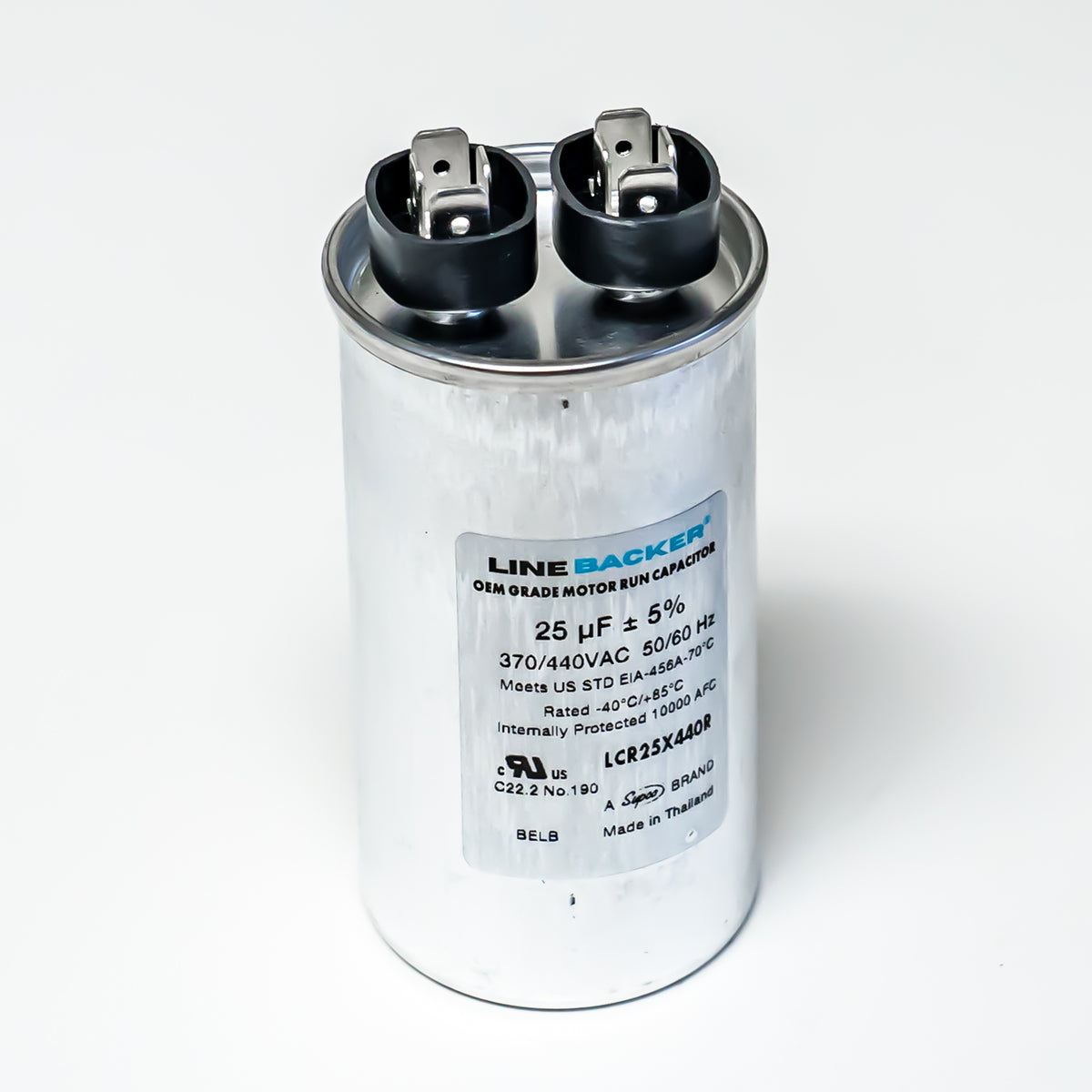 Supco Capacitor Round Run 25 uf mfd 370/440 Volts for HVAC Motors