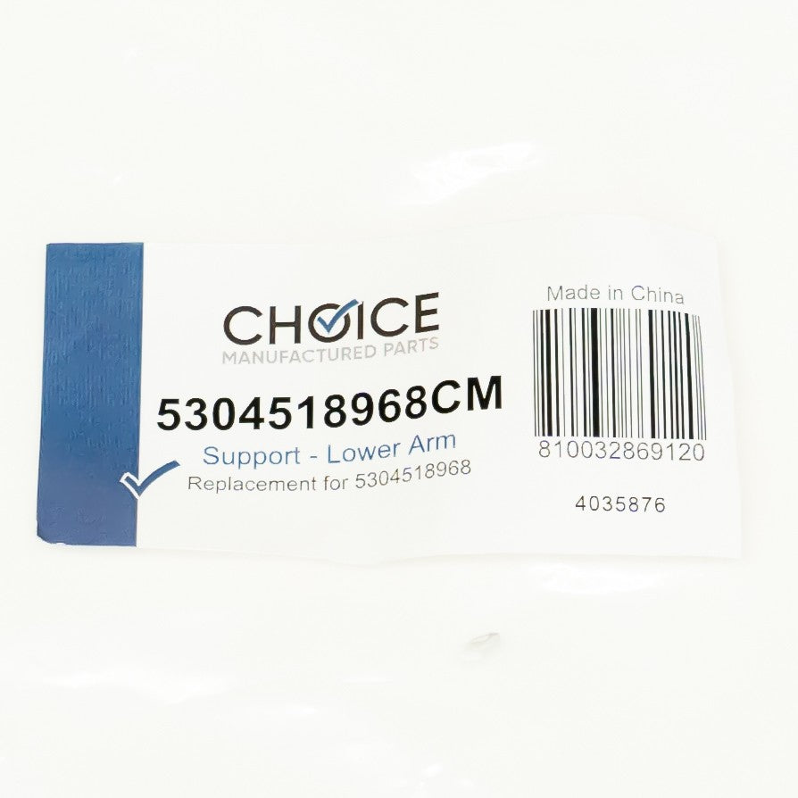 Choice 5304518968 for Electrolux Frigidaire Dishwasher Lower Arm Support
