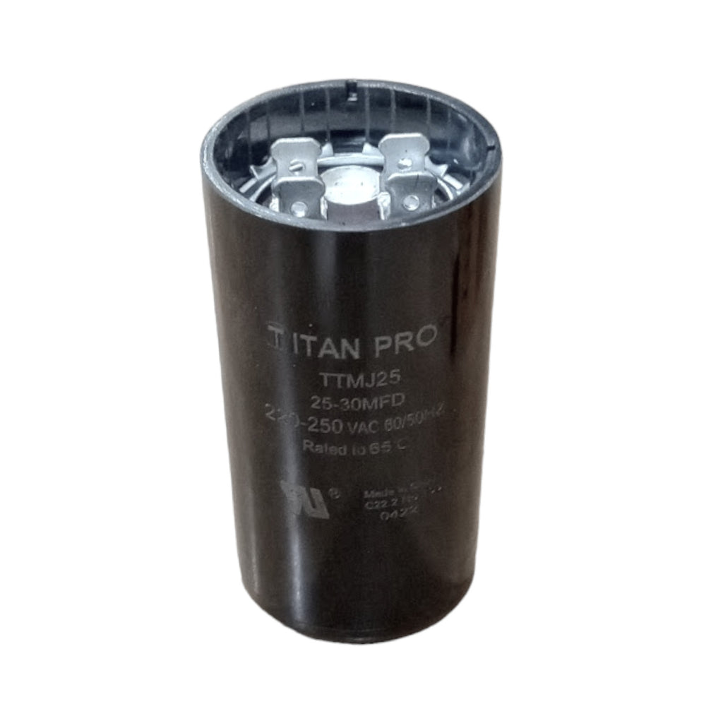 Titan Pro TTMJ25 Motor Start Capacitor 25-30 MFD UF / 220-250 VAC