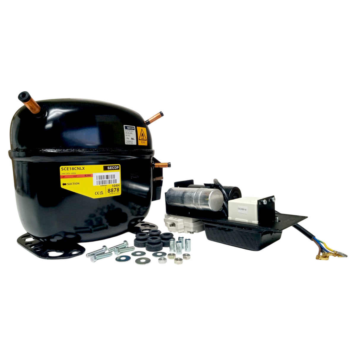 Secop SCE18CNLX.230 Compressor 3099 BTU/h LBP R290 230V 3/4HP