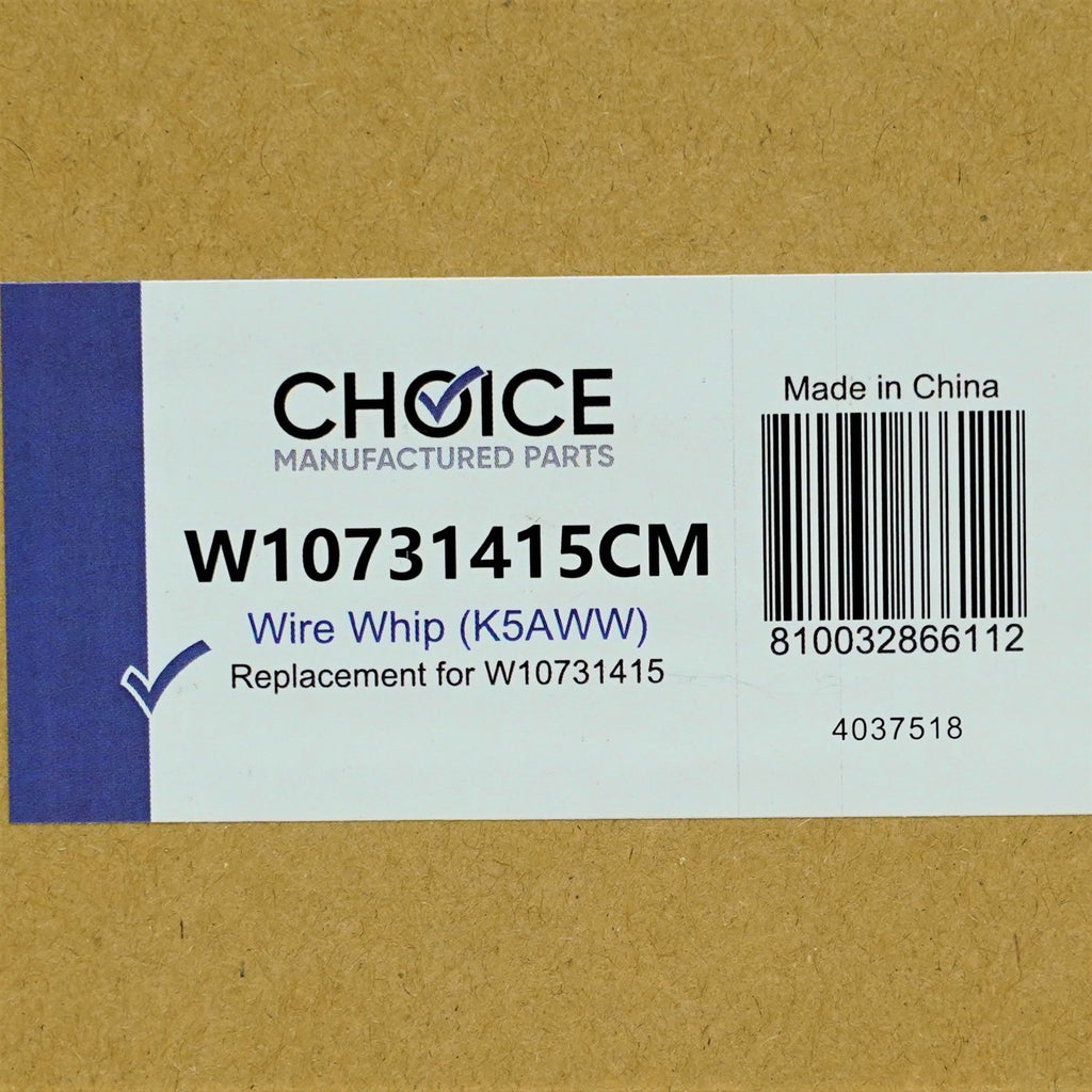 Choice Parts W10731415 for KitchenAid K5AWW Stand Mixer Wire Whip