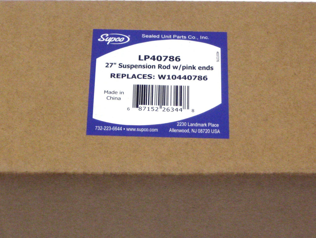 Supco LP40786 Washing Machine 27" Suspension Rods W10440786 Whirlpool
