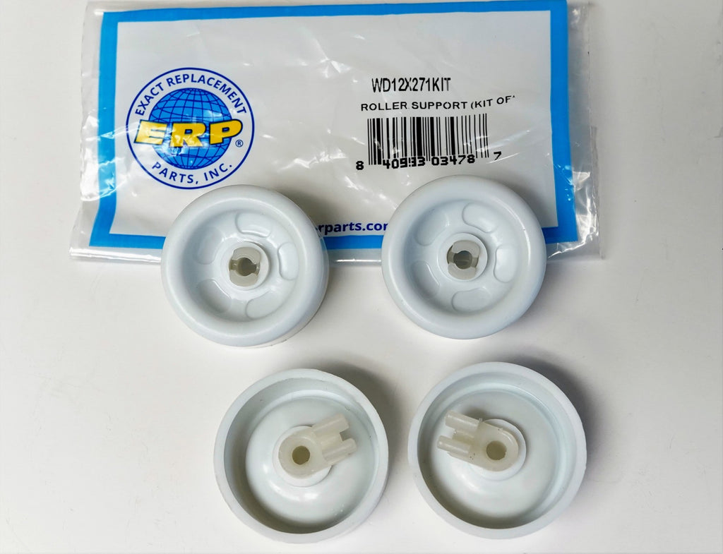 Exact Replacement WD12X271 Dishwasher Rack Rollers 4 Pack for GE