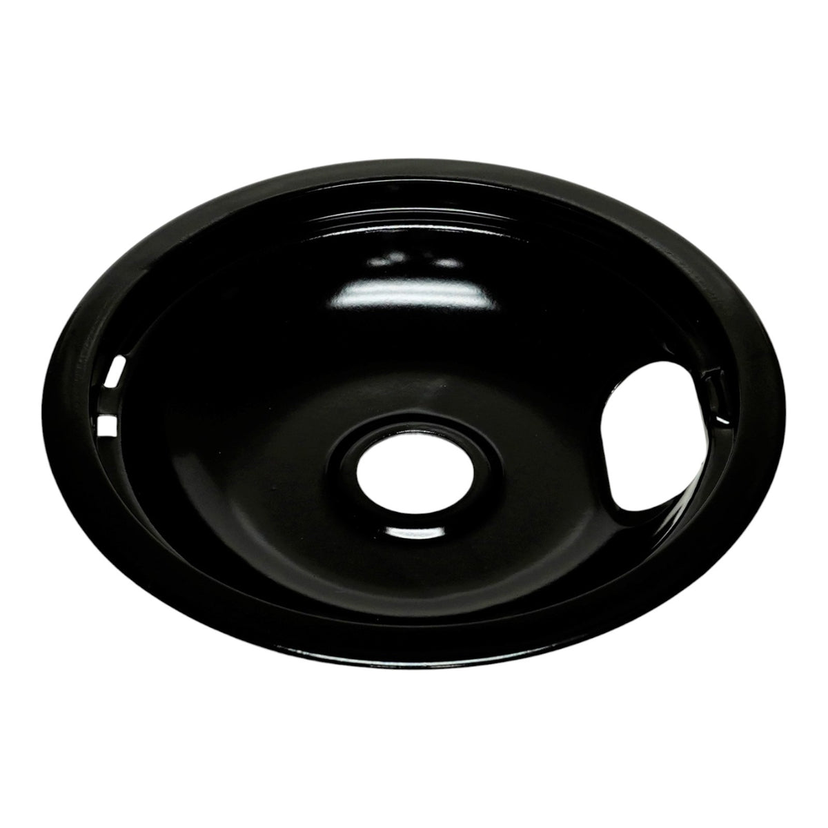 Range Stove Black Drip Pan Set 4 Pack for Whirlpool W10288051 2 Large 2 Small