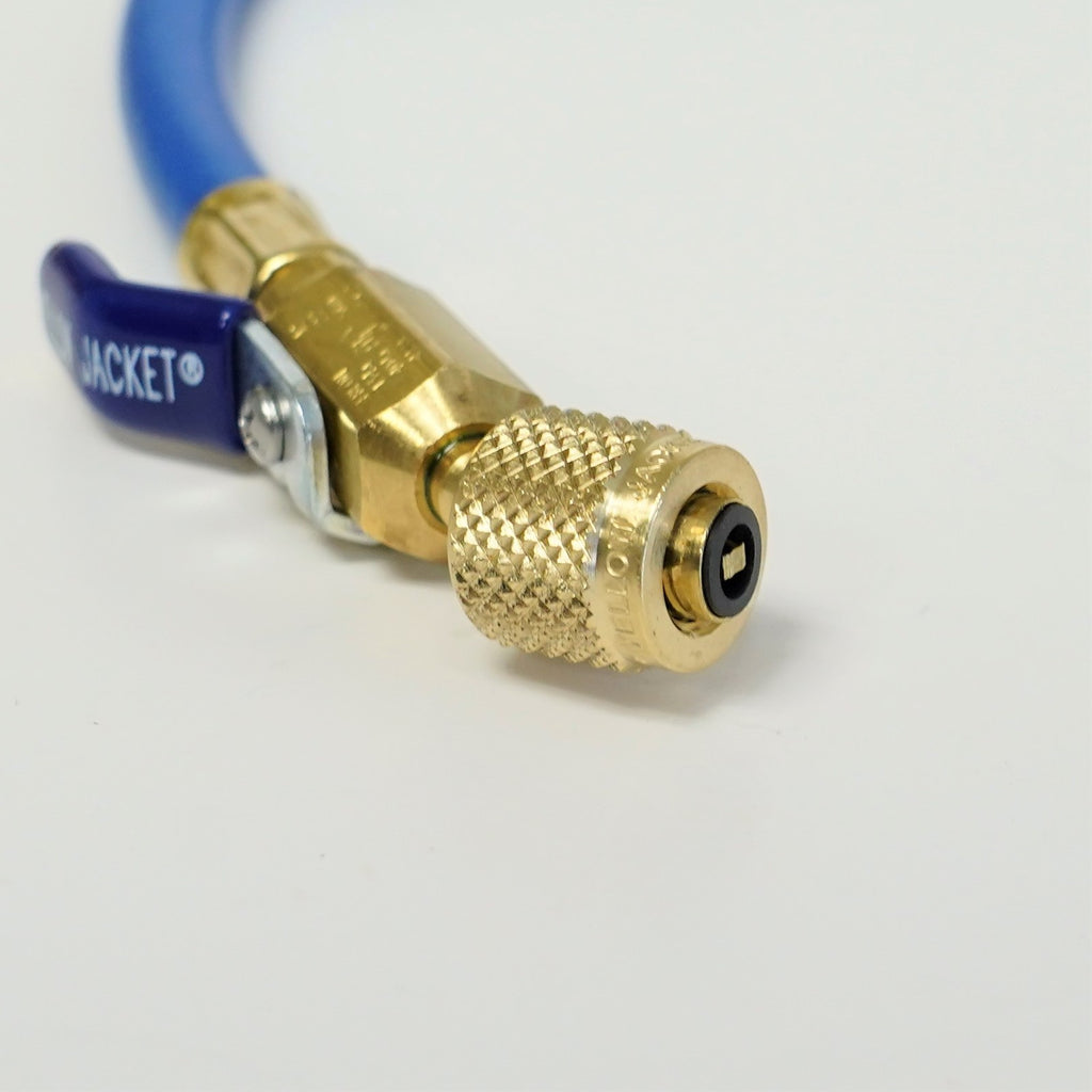 Yellow Jacket 29985 1/4" PLUS II 60" Charging Hoses with Ball Valve RYB Pack