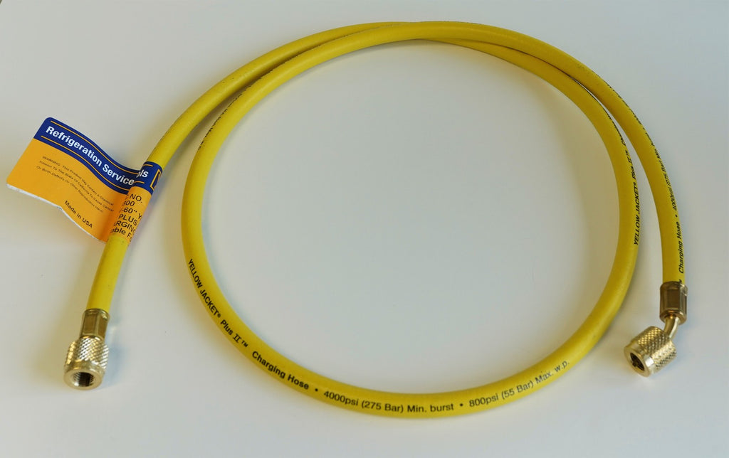 Yellow Jacket 21060 HAV-60 Yellow HVAC Charging Hose 60" Suitable for R410A