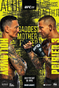 UFC 318 Holloway vs. Poirier 3 Reprint 12x18 - Poster | Canvas Wall Art Print
