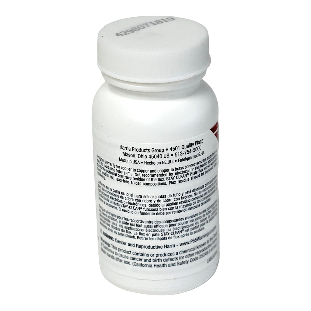 Harris SCPF4 Stay-Clean Paste Soldering Flux 4 oz Bottle 40027