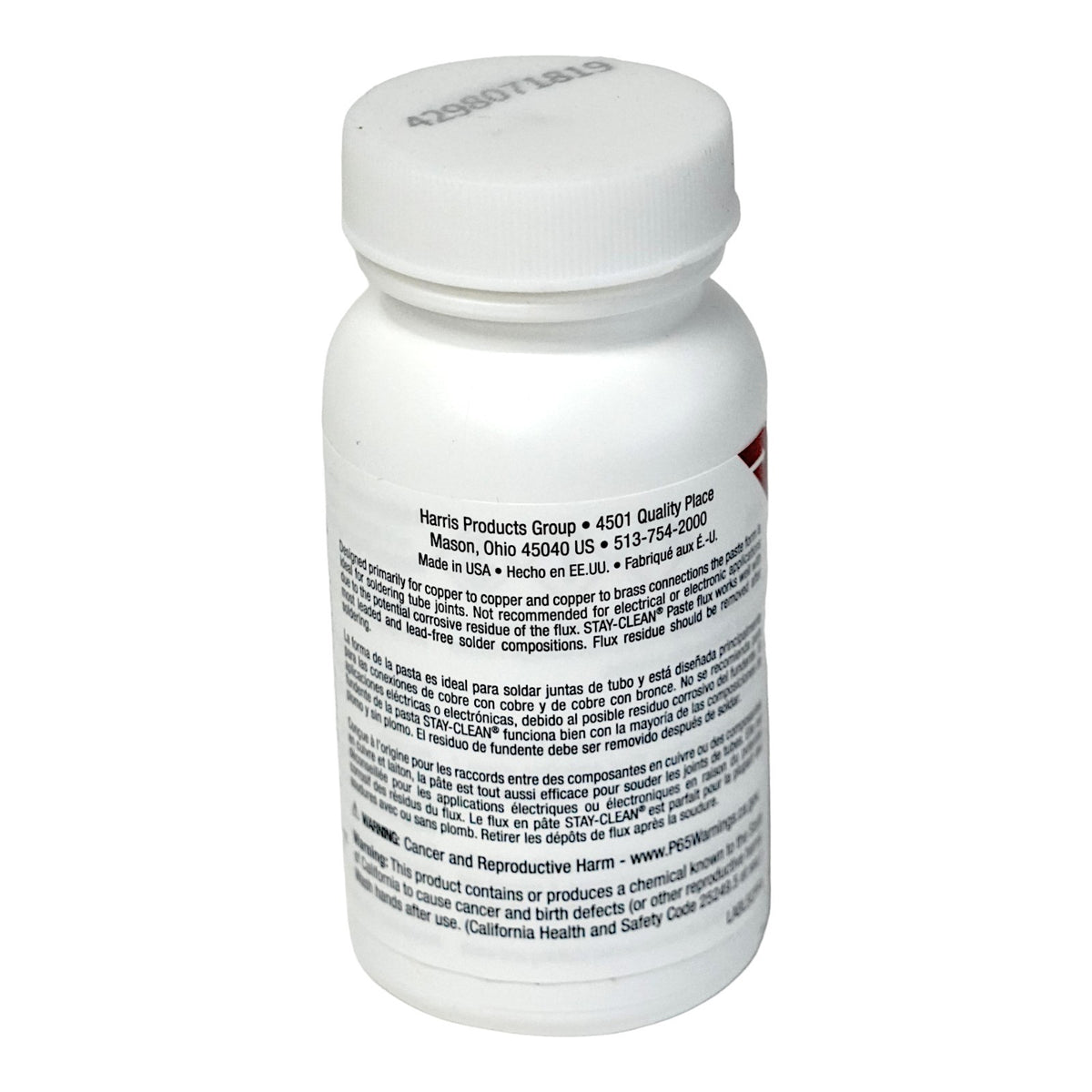 Harris SCPF4 Stay-Clean Paste Soldering Flux 4 oz Bottle 40027