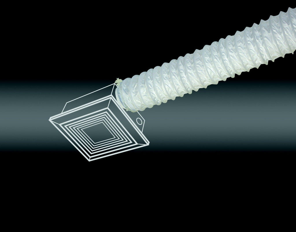 FD310E 3" x 10' Vinyl Flexible Vent Ducting Venting for Bathroom Exhaust Venting