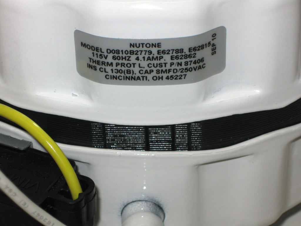 87406000 Broan Nutone Attic Fan Motor for D0810B2779 87406