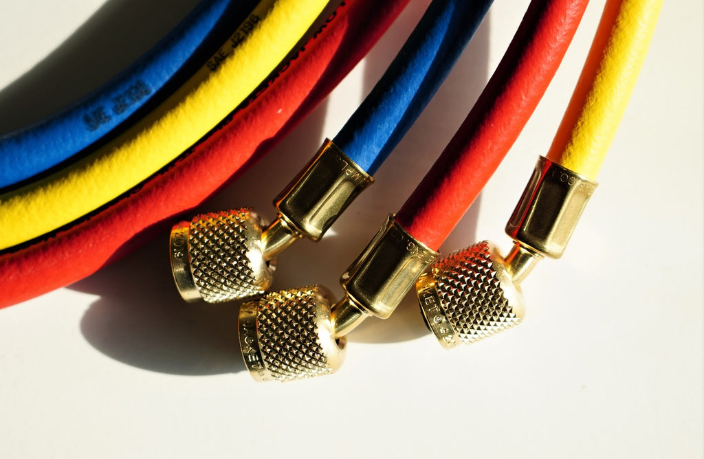 Yellow Jacket 21985 60" HVAC Charging Hoses HAV-60-RYB Standard Fittings Set