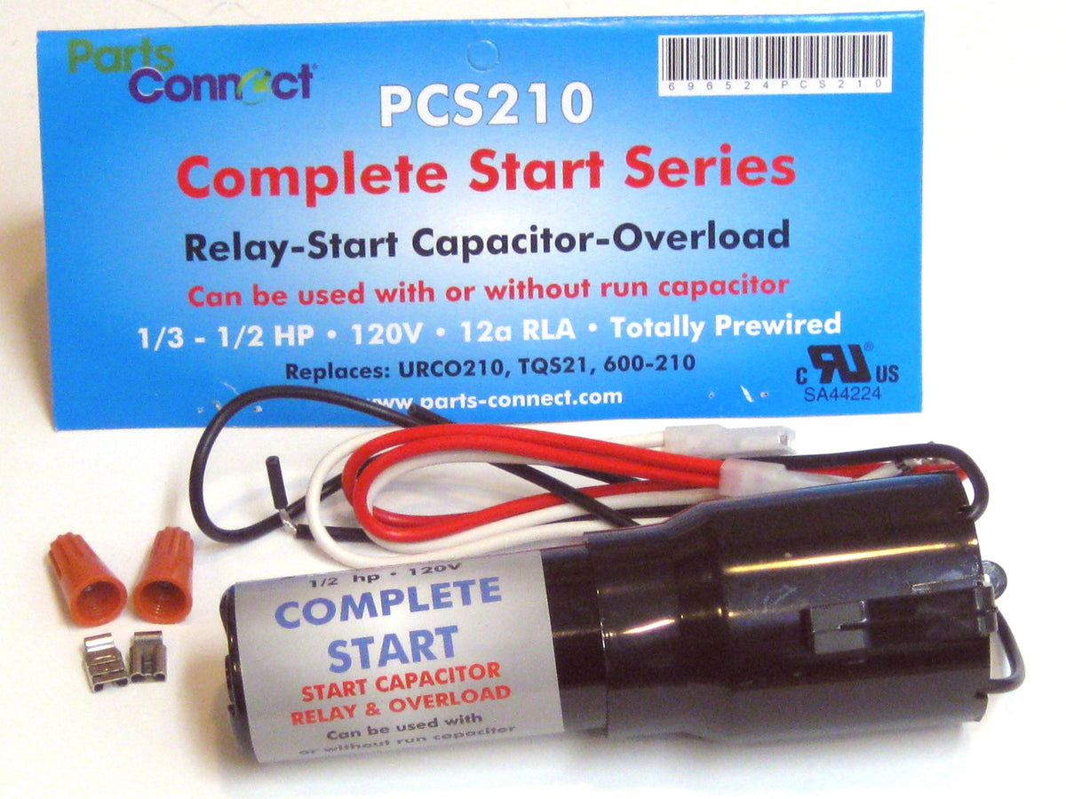 Refrigierator 3-n-1 Relay Capacitor Overload for 1/3-1/2 HP Compressor PCS210