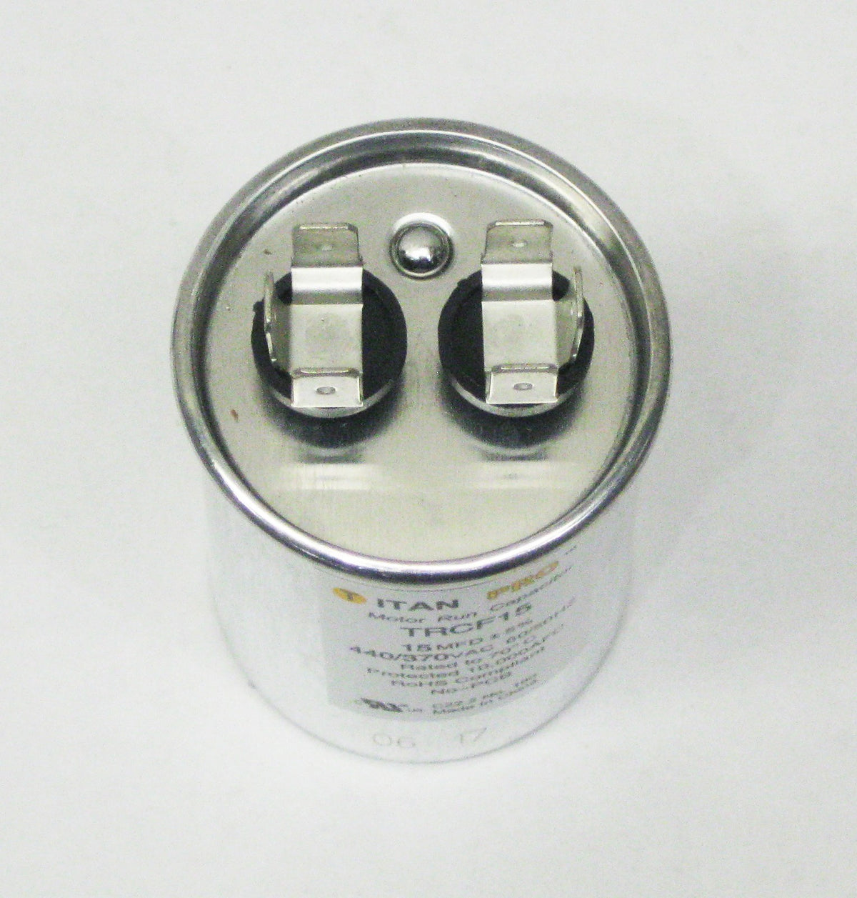 TitanPro TRCF15 HVAC Round Motor Run Capacitor. 15 MFD/UF 440/370 Volts
