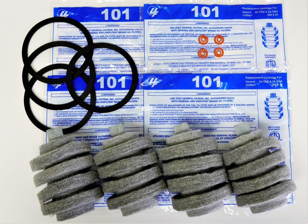 101-4 PACK Unifilter Furnace Fuel Oil Filter for 2A-700 99 XF-1 S252 F400
