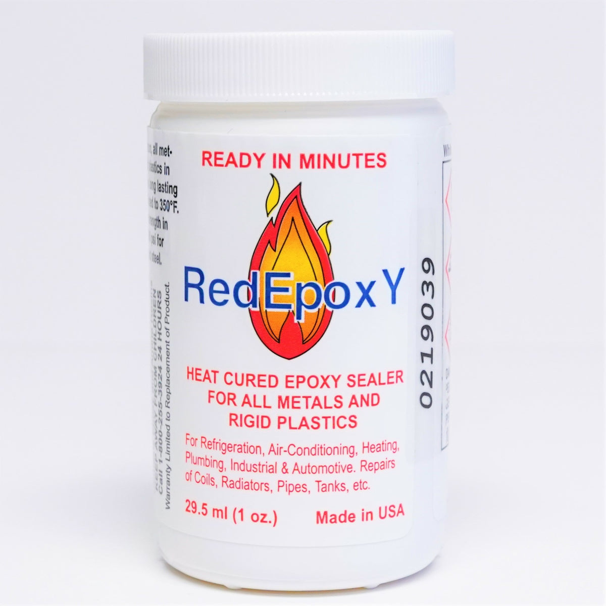 Supco HS12001 Red Epoxy Repair Kit for Metals & Rigid Plastics