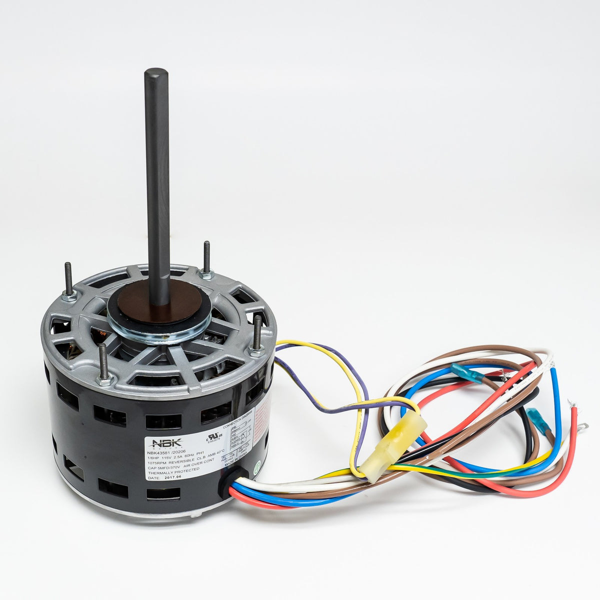 Direct Drive Blower Motor 1/6 Hp 115 Volts 1075 RPM 3 Speed Furnace Air Handler
