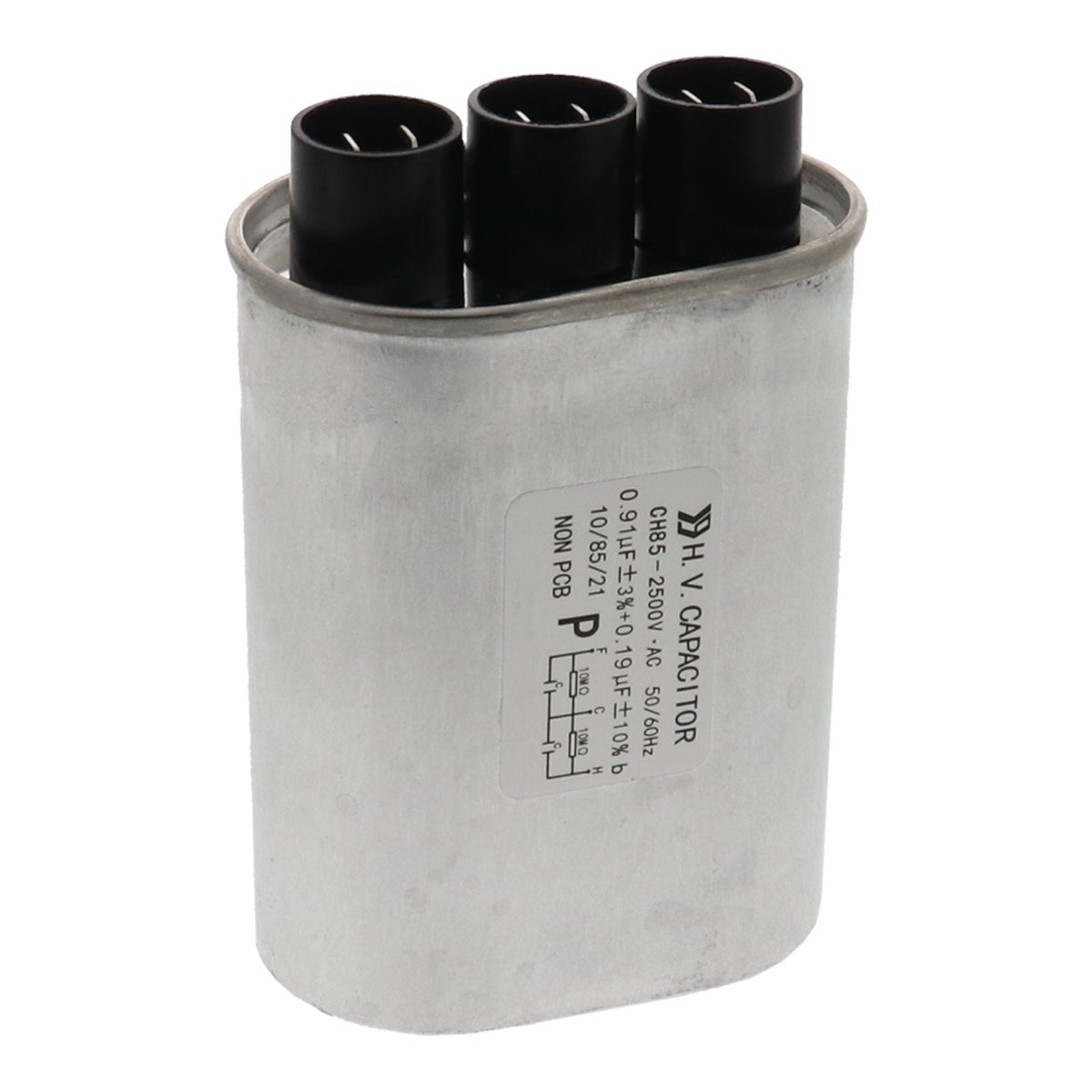 100232 Rapid Cook Oven Dual High Voltage Capacitor 0.91uF 2500V for TurboChef