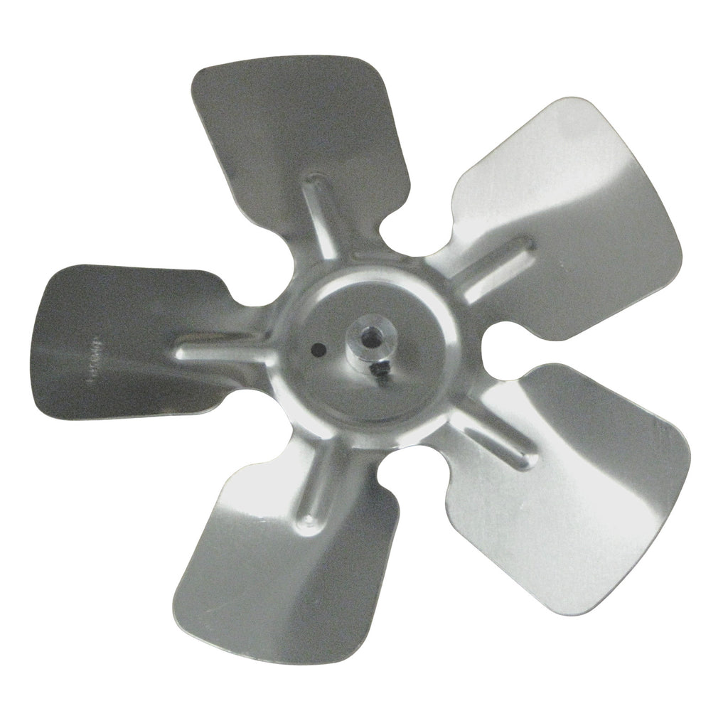 A63841 Metal Fan Blade 8" Diameter 5 Blades 1/4" Bore Hub CW 24 Degree Propeller