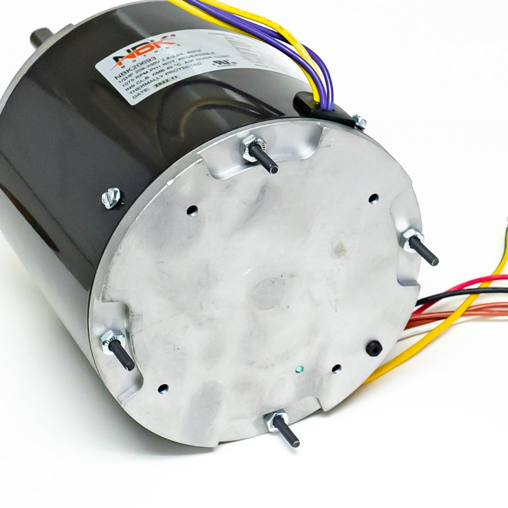 AC Condenser Fan Motor 1/5 1/4 1/3 1/2 HP 1075 RPM 208 230 Volts Multi HP