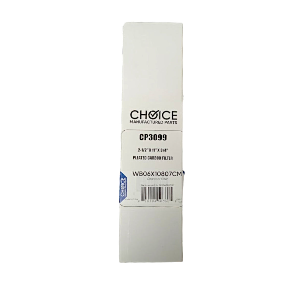 Choice WB06X10807 2 PACK of Microwave Oven Pleated Carbon Charcoal Filter for GE