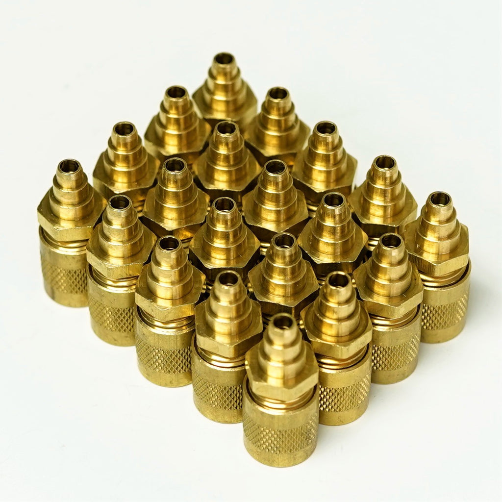 C&D 1/4 Flare Access Valve Solder 1/8 ID and 3/16, 1/4, 5/16 OD CD8400 20 Pack