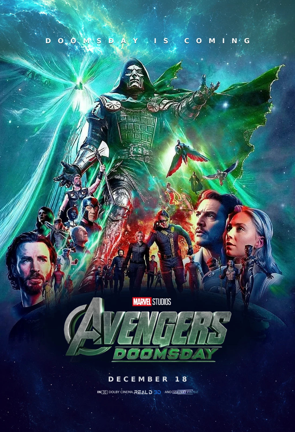 Avengers Doomsday - Poster | Canvas Wall Art Print