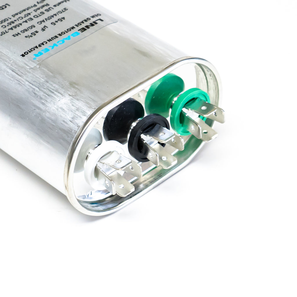 Supco Capacitor Oval Dual Run 45 + 5 uf mfd 370/440 Volts for HVAC Motors