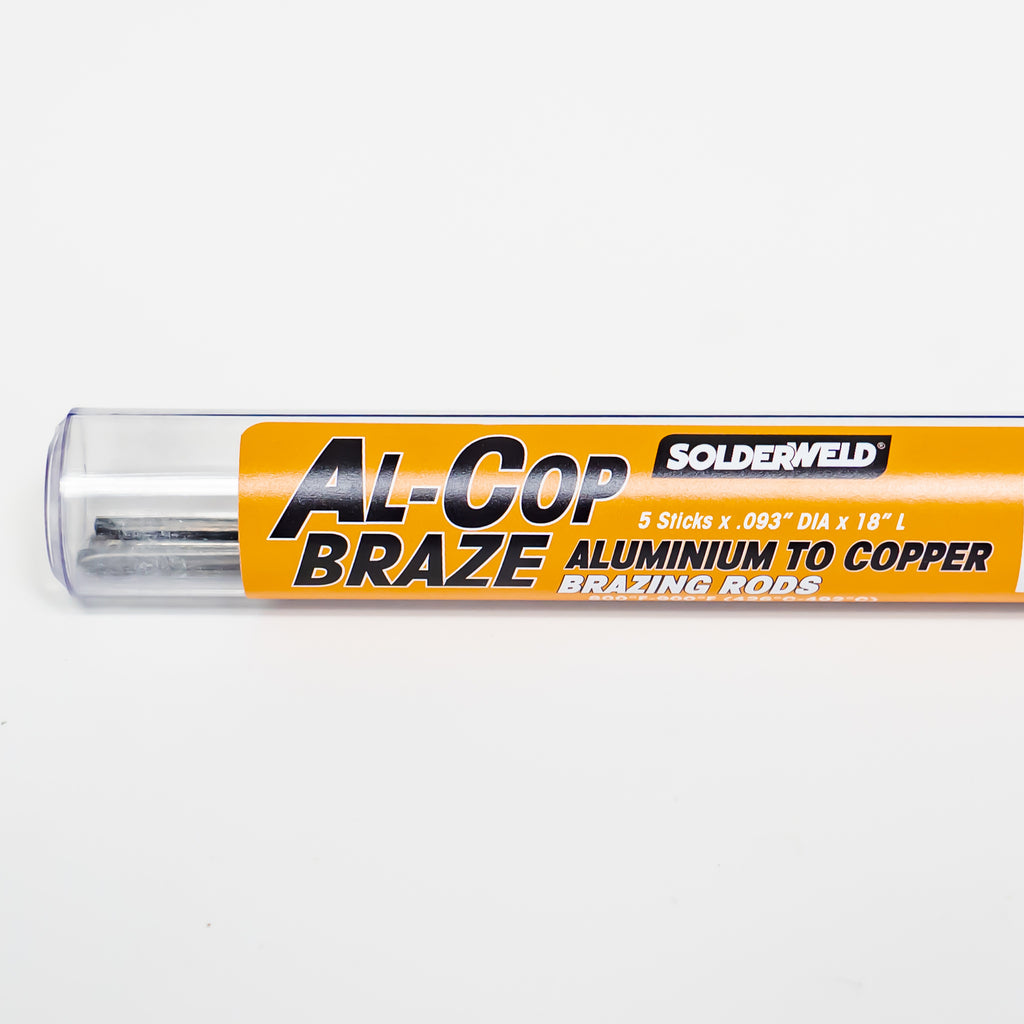 Solderweld SW-ALCU5K Al-Cop Braze Aluminum to Copper Brazing Rods 5 18" Rods