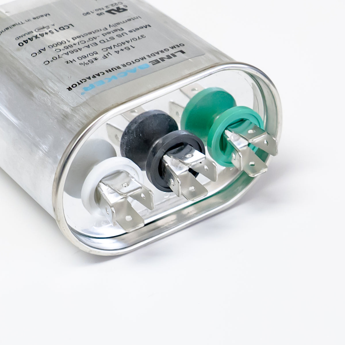 Supco Capacitor Oval Dual Run 15 + 4 uf mfd 370/440 Volts for HVAC Motors