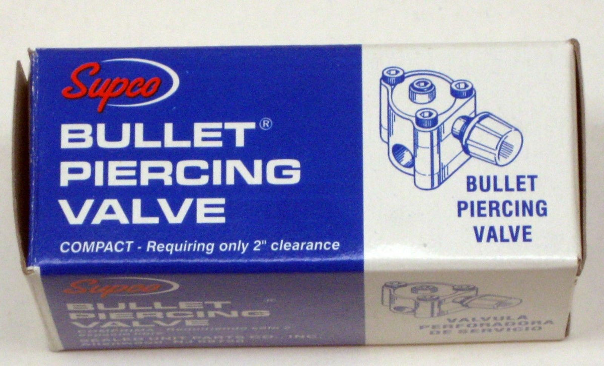 BPV21 SUPCO Bullet Piercing Valve fits 1/2" and 5/8" Tubing 2-n-1 Access
