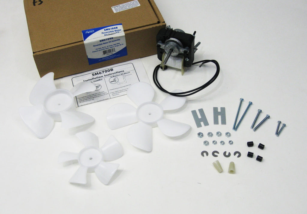 Supco SM6700B Refrigeration Reversible Evaporator Fan Motor Kit Assembly