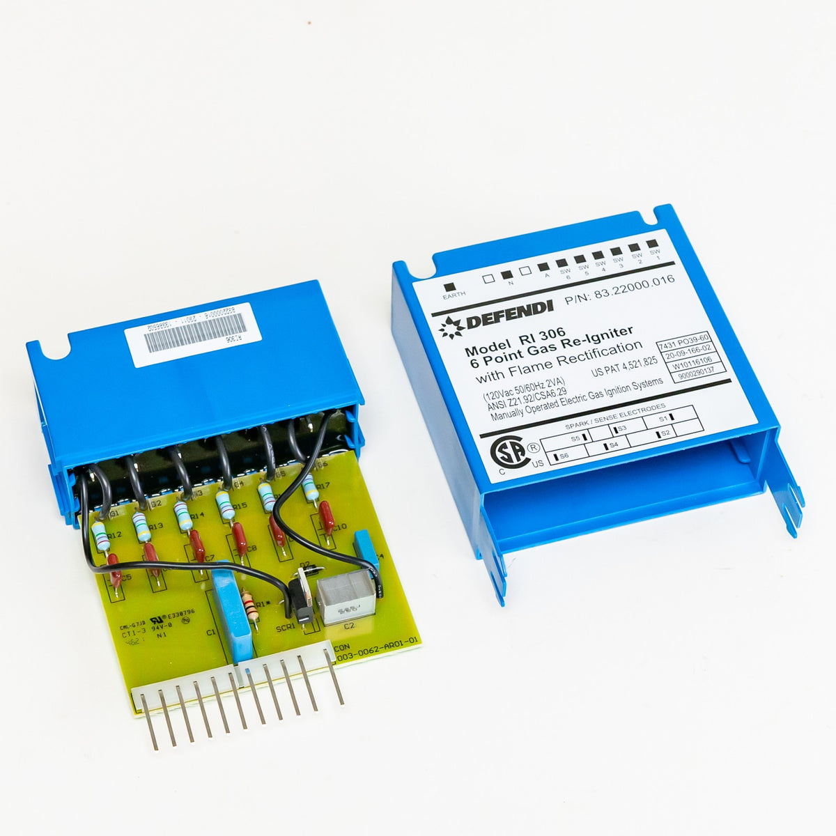 CMP RI6S120 Gas Range Oven Re Igniter Module Defendi 83.22000.16 RI 306 6 Point