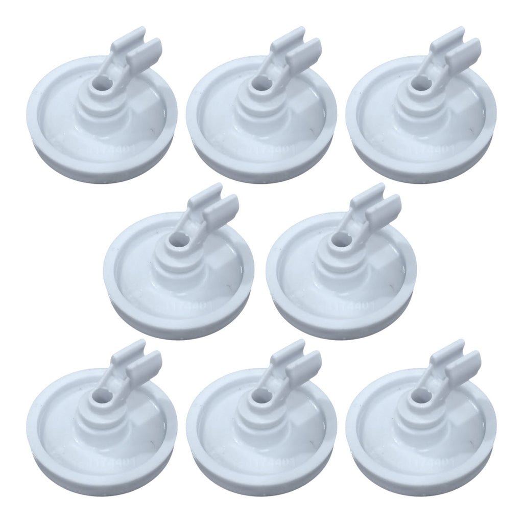 8 Pack Dishwasher Lower Rack Roller Wheel for Frigidaire 154174501A
