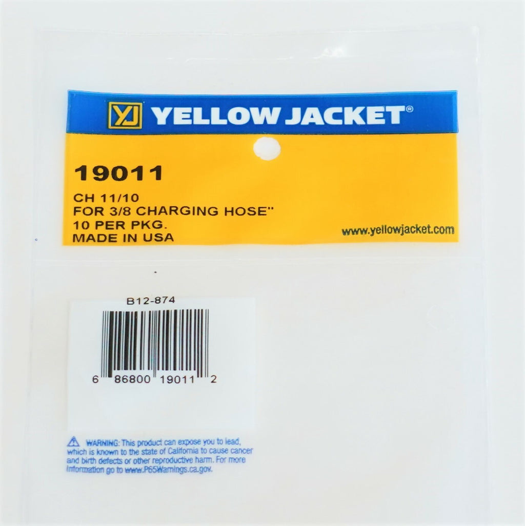 Yellow Jacket 19011 Package 10 CH-11 3/8" Female Charging Hose Gaskets