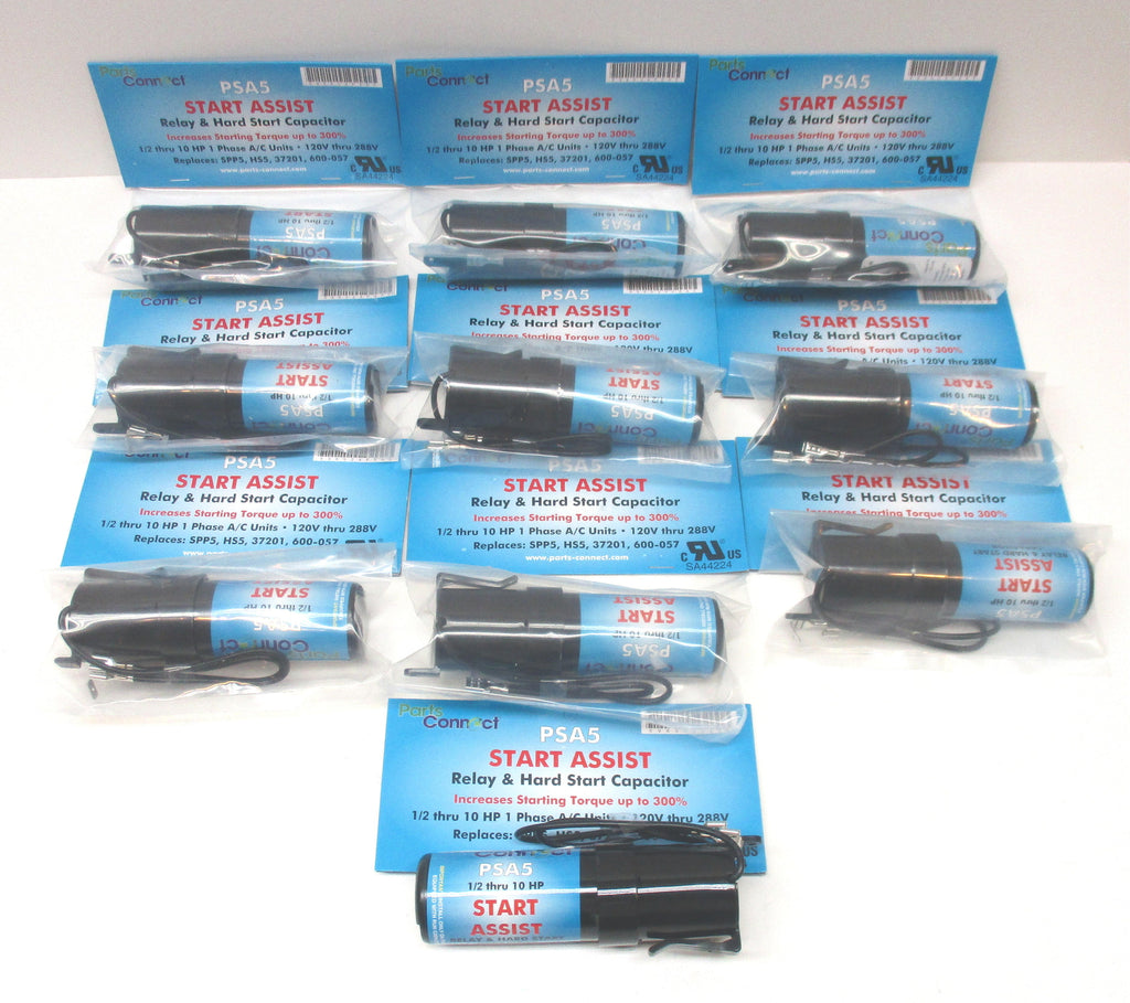 10pk Air Conditioner HVAC Compressor Hard Start Capacitor Increase Torque 300%