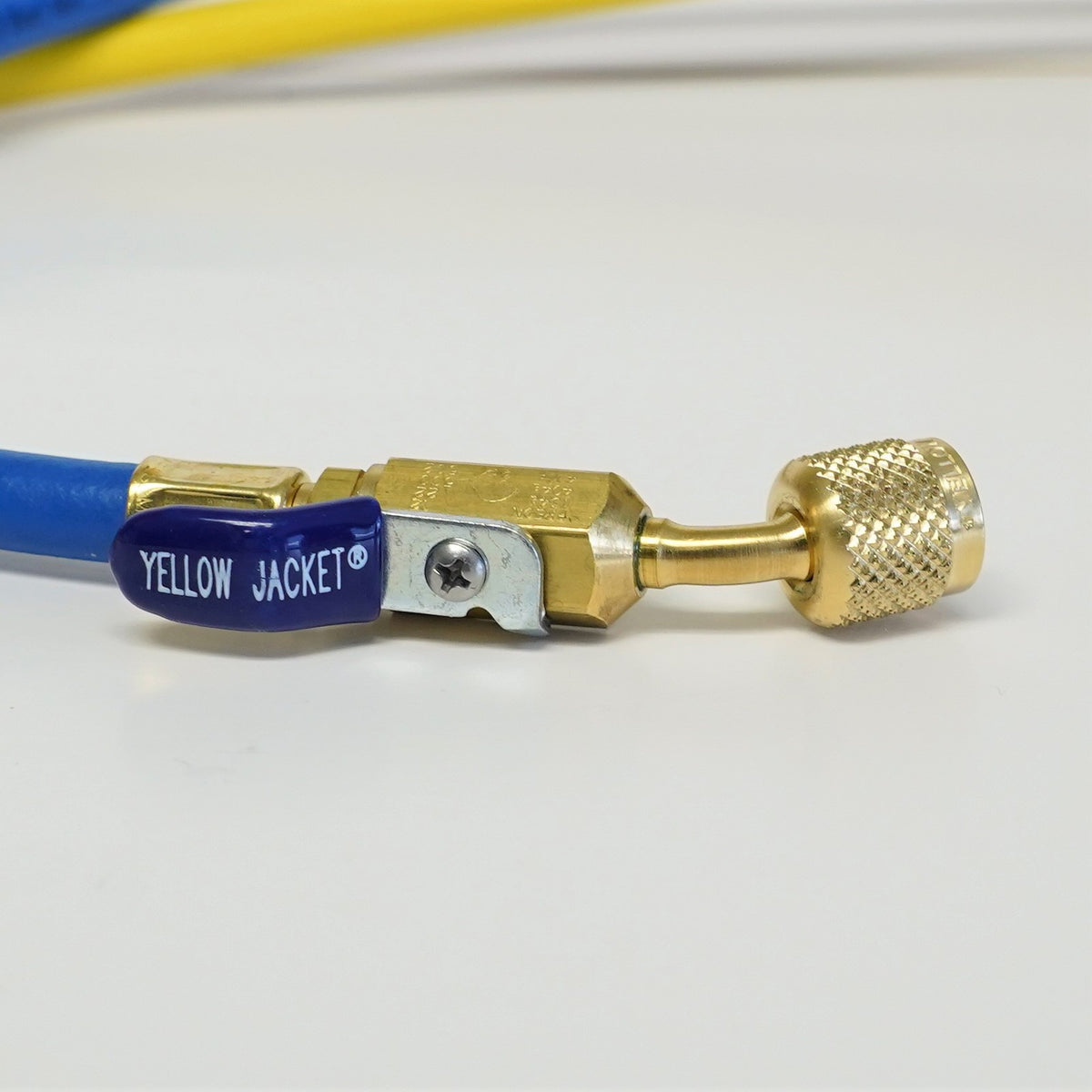 Yellow Jacket 29985 1/4" PLUS II 60" Charging Hoses with Ball Valve RYB Pack
